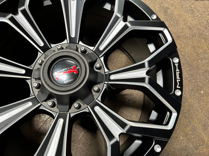 New 18X9 ET20 Lenso Max 1 Rim (4 wheel) Matt Black 6X114.3