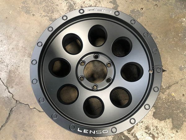 New 18X9 ET0 Lenso Max 1 Rim (4 wheel) Matt Black 6X139.7