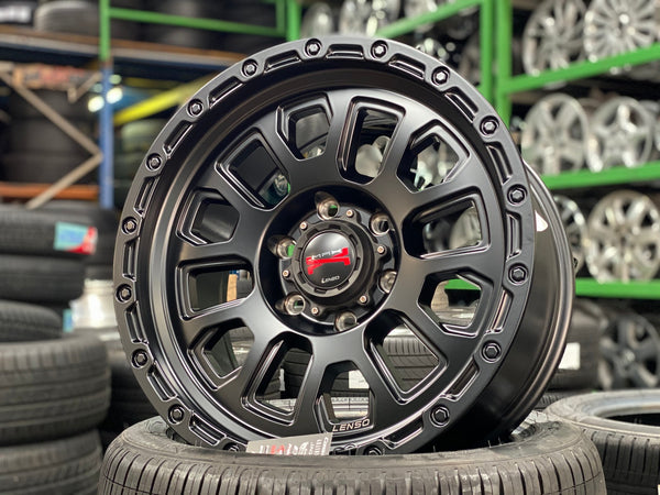 New 16X8.5 ET0 Lenso Maxx Rim (4 wheel) Matt Black 6X139.7