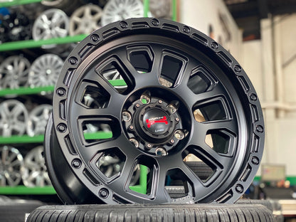 New 16X8.5 ET0 Lenso Maxx Rim (4 wheel) Matt Black 6X139.7