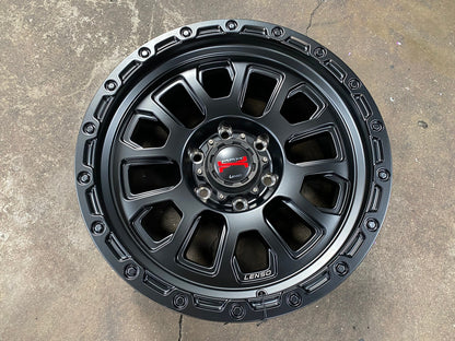 New 16X8.5 ET0 Lenso Maxx Rim (4 wheel) Matt Black 6X139.7