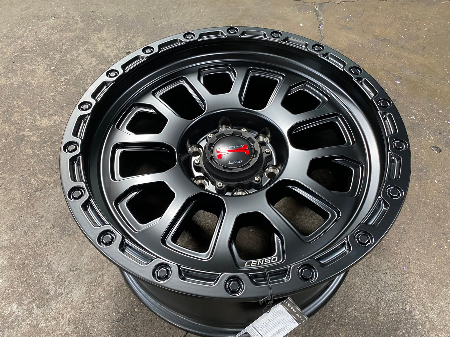 New 16X8.5 ET0 Lenso Maxx Rim (4 wheel) Matt Black 6X139.7