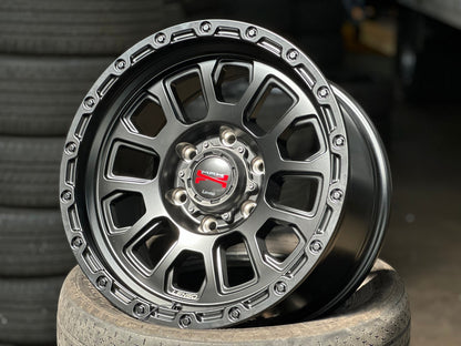 New 17X9 ET20 Lenso Maxx Rim (4 wheel) Matt Black 6X139.7