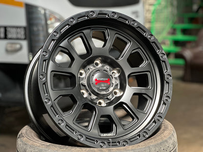 New 17X9 ET20 Lenso Maxx Rim (4 wheel) Matt Black 6X139.7