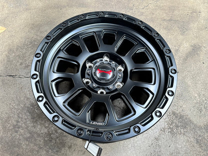 New 17X9 ET20 Lenso Maxx Rim (4 wheel) Matt Black 6X139.7
