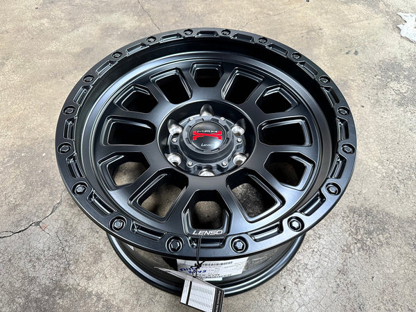 New 17X9 ET20 Lenso Maxx Rim (4 wheel) Matt Black 6X139.7