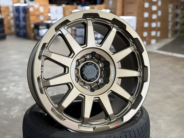 New 18X9 ET0 Enkei Rim (4 wheel) Matt Bronze 6X139.7