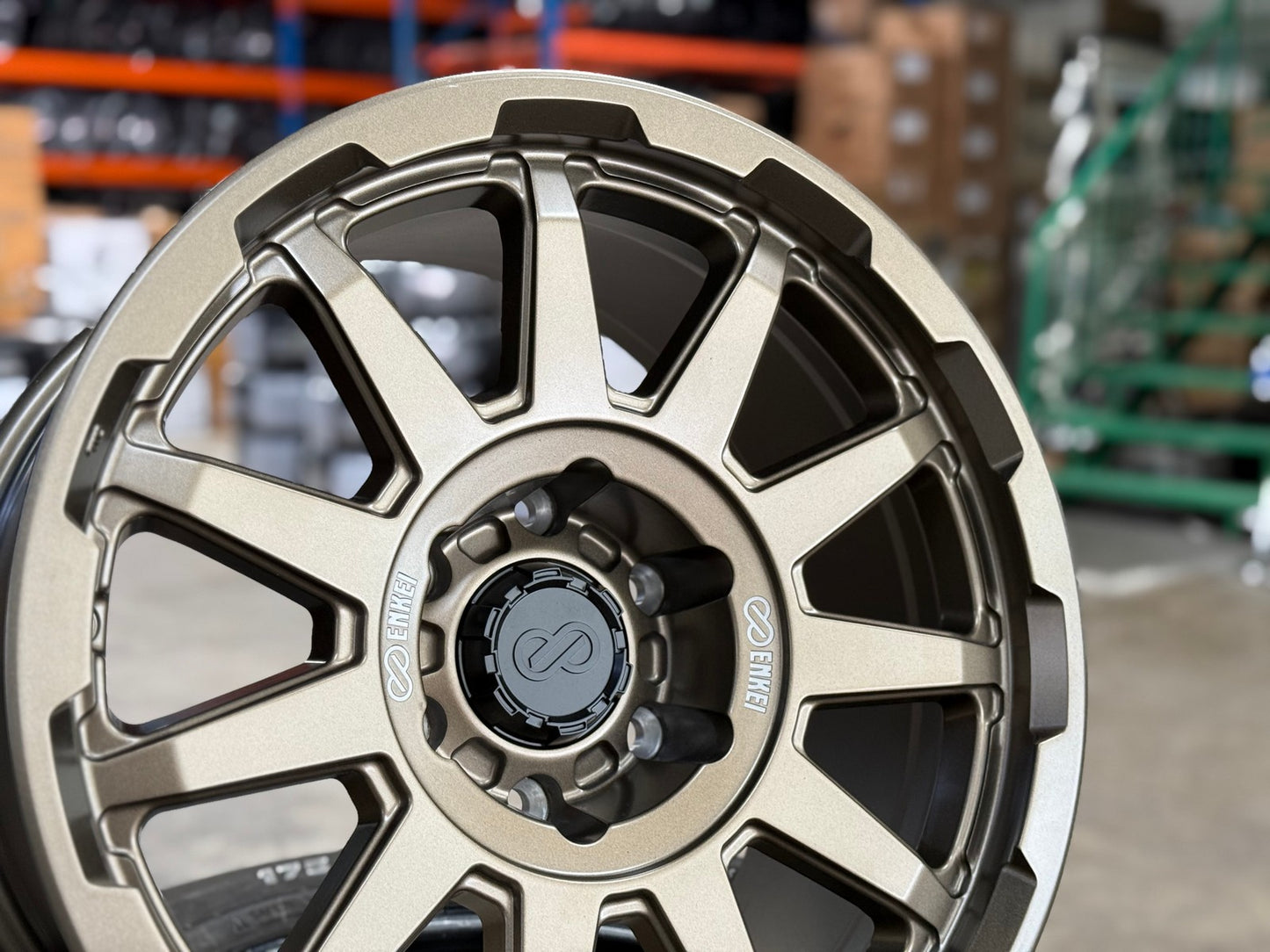 New 18X9 ET0 Enkei Rim (4 wheel) Matt Bronze 6X139.7