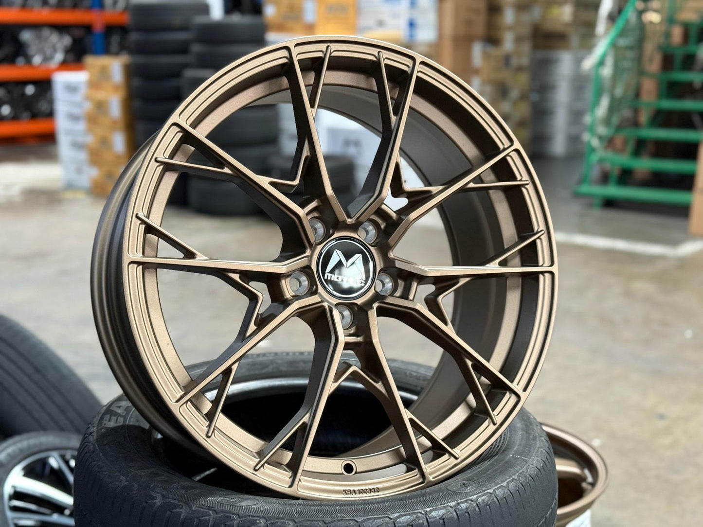 New 19X8.5 ET43 Motec MCR7 Rim (4 wheel) Matt Bronze 5X112