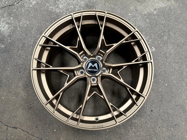 New 19X8.5 ET43 Motec MCR7 Rim (4 wheel) Matt Bronze 5X112