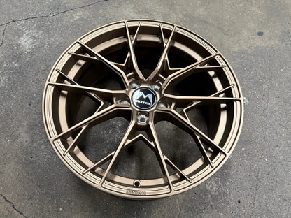 New 19X8.5 ET43 Motec MCR7 Rim (4 wheel) Matt Bronze 5X112