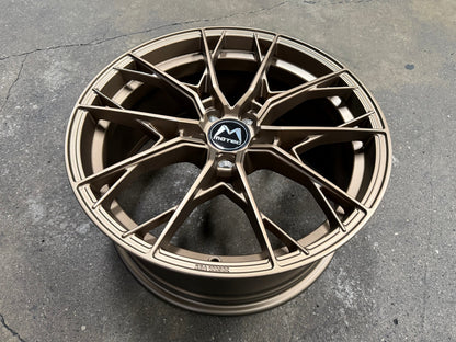 New 19X8.5 ET43 Motec MCR7 Rim (4 wheel) Matt Bronze 5X112