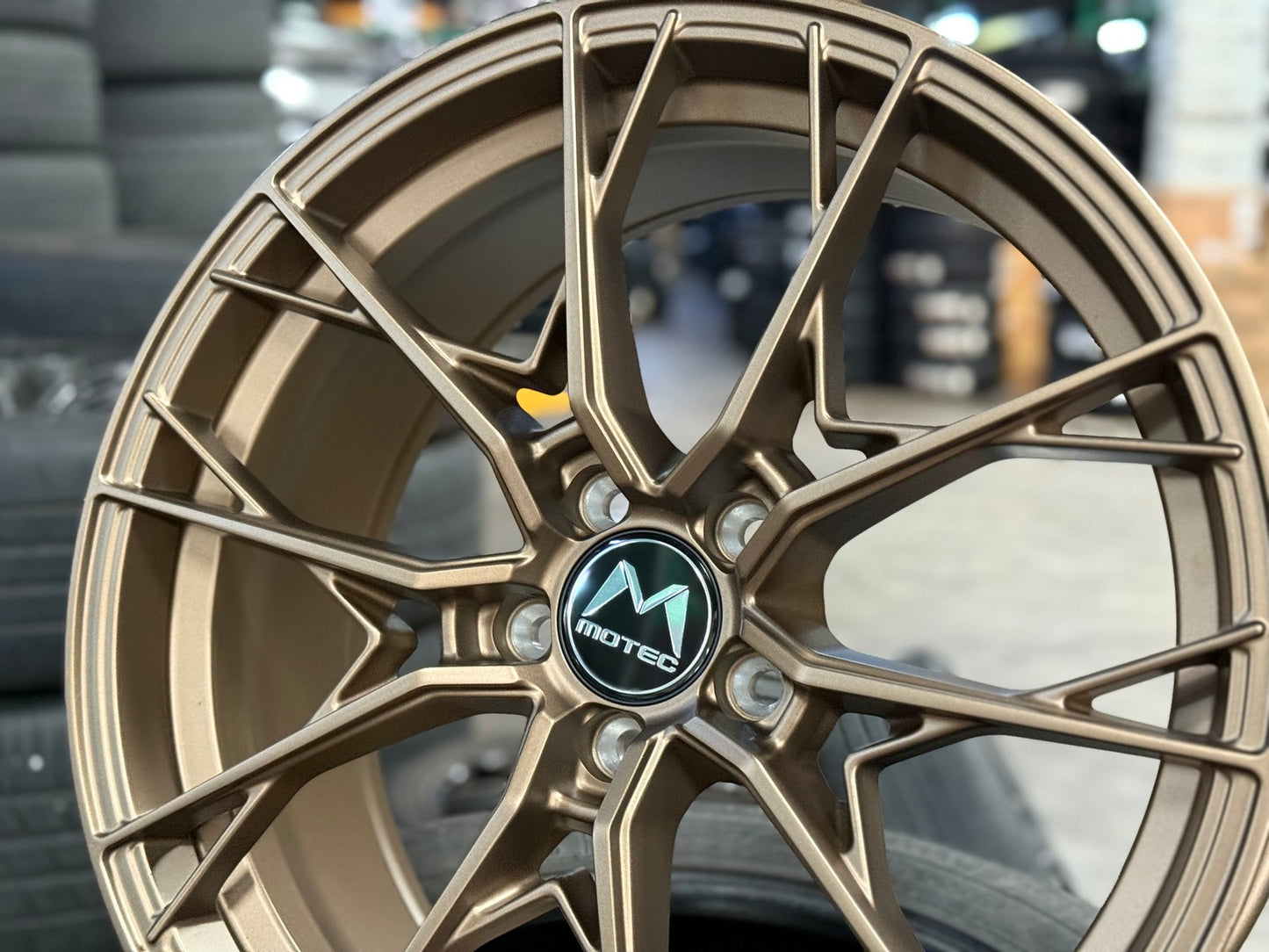 New 19X8.5 ET43 Motec MCR7 Rim (4 wheel) Matt Bronze 5X112