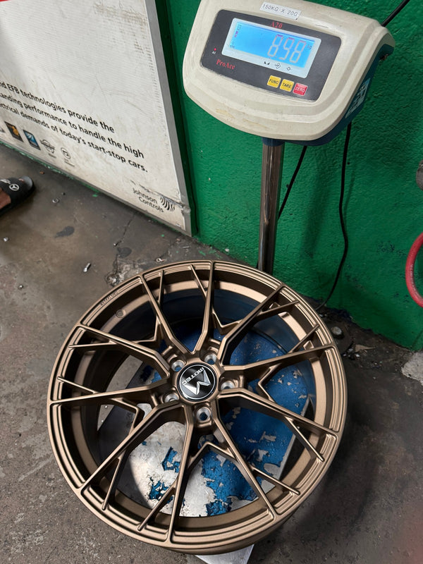 New 19X8.5 ET43 Motec MCR7 Rim (4 wheel) Matt Bronze 5X112