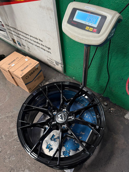 New 19X8.5 ET43 Motec MCR7 Rim (4 wheel) Gloss Black 5X112