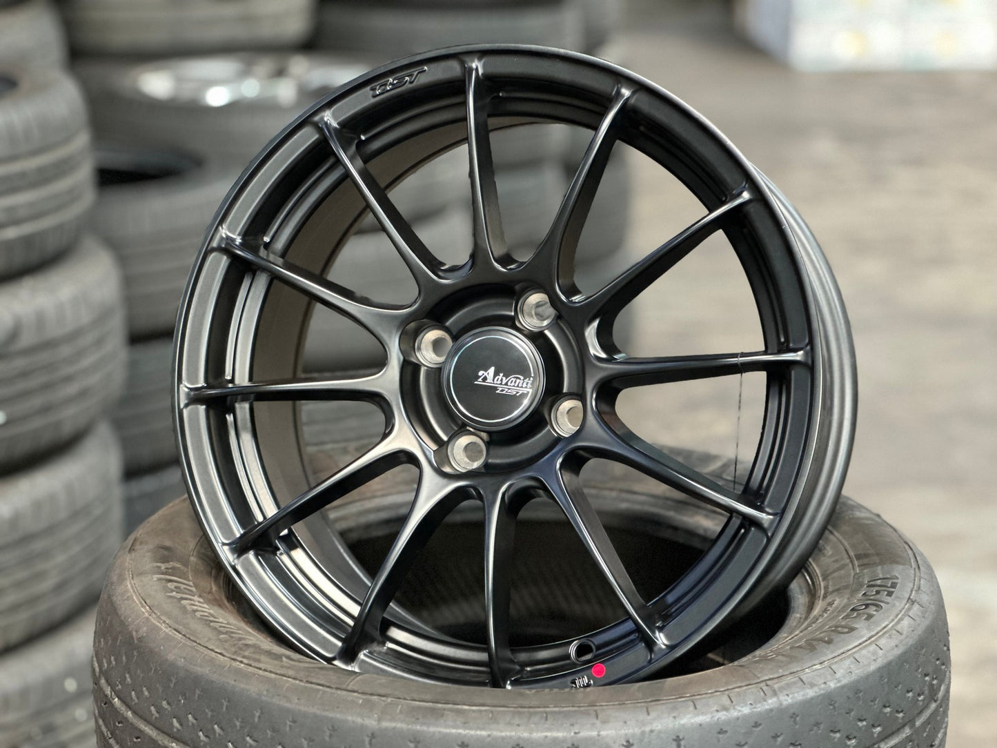 New 15X7 ET35 Advanti Inzio Rim (4 wheel) Matt Black 4X100