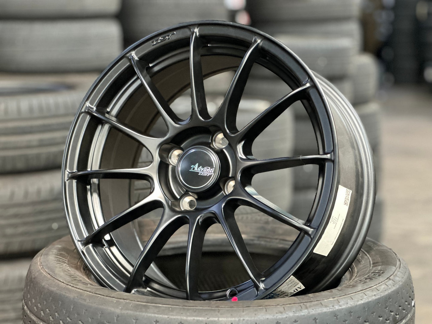 New 15X7 ET35 Advanti Inzio Rim (4 wheel) Matt Black 4X100