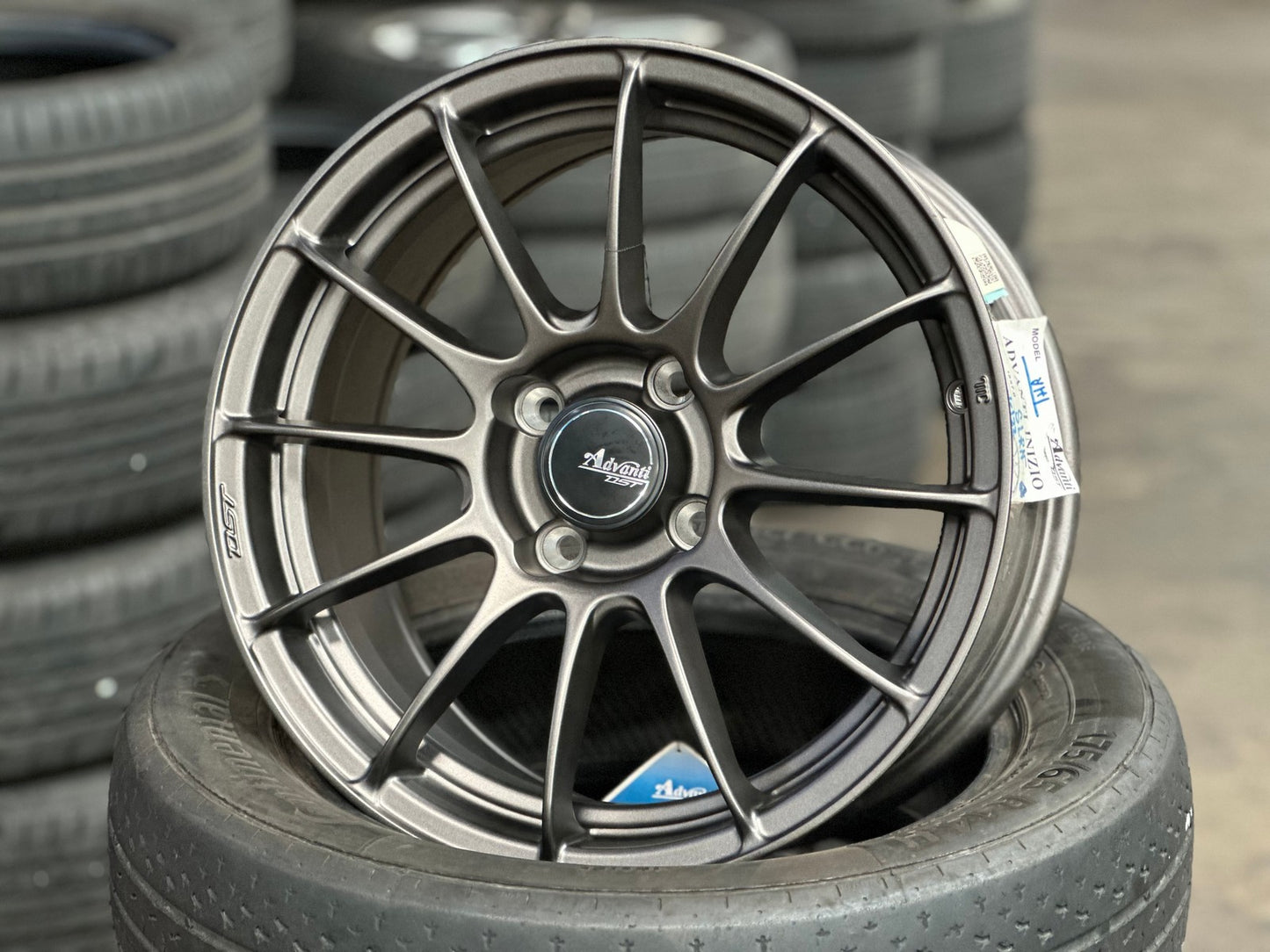 New 15X7 ET35 Advanti Inzio Rim (4 wheel) Matt Gunmetal 4X100