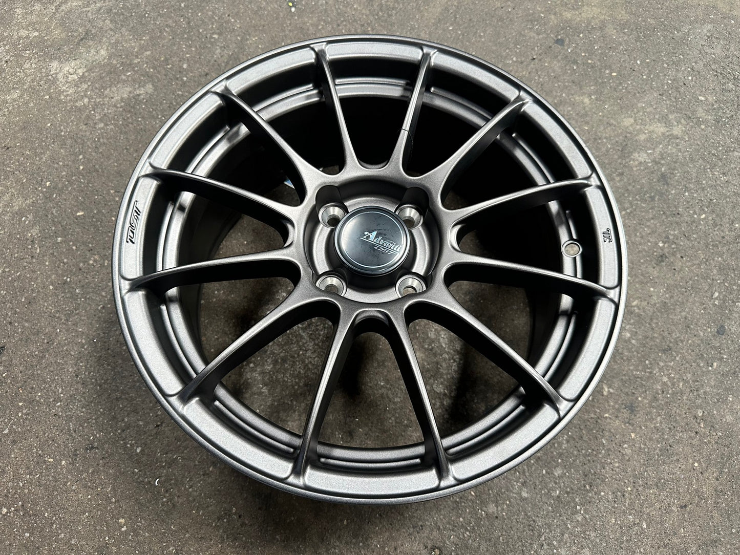 New 15X7 ET35 Advanti Inzio Rim (4 wheel) Matt Gunmetal 4X100