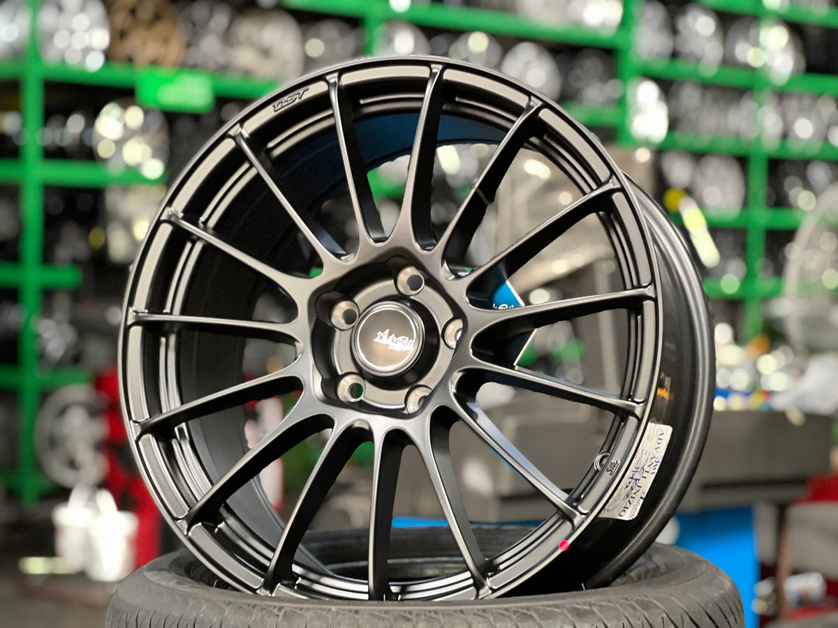 New 18X8 ET45 Advanti Inzio Rim (4 wheel) Matt Black 5X114.3