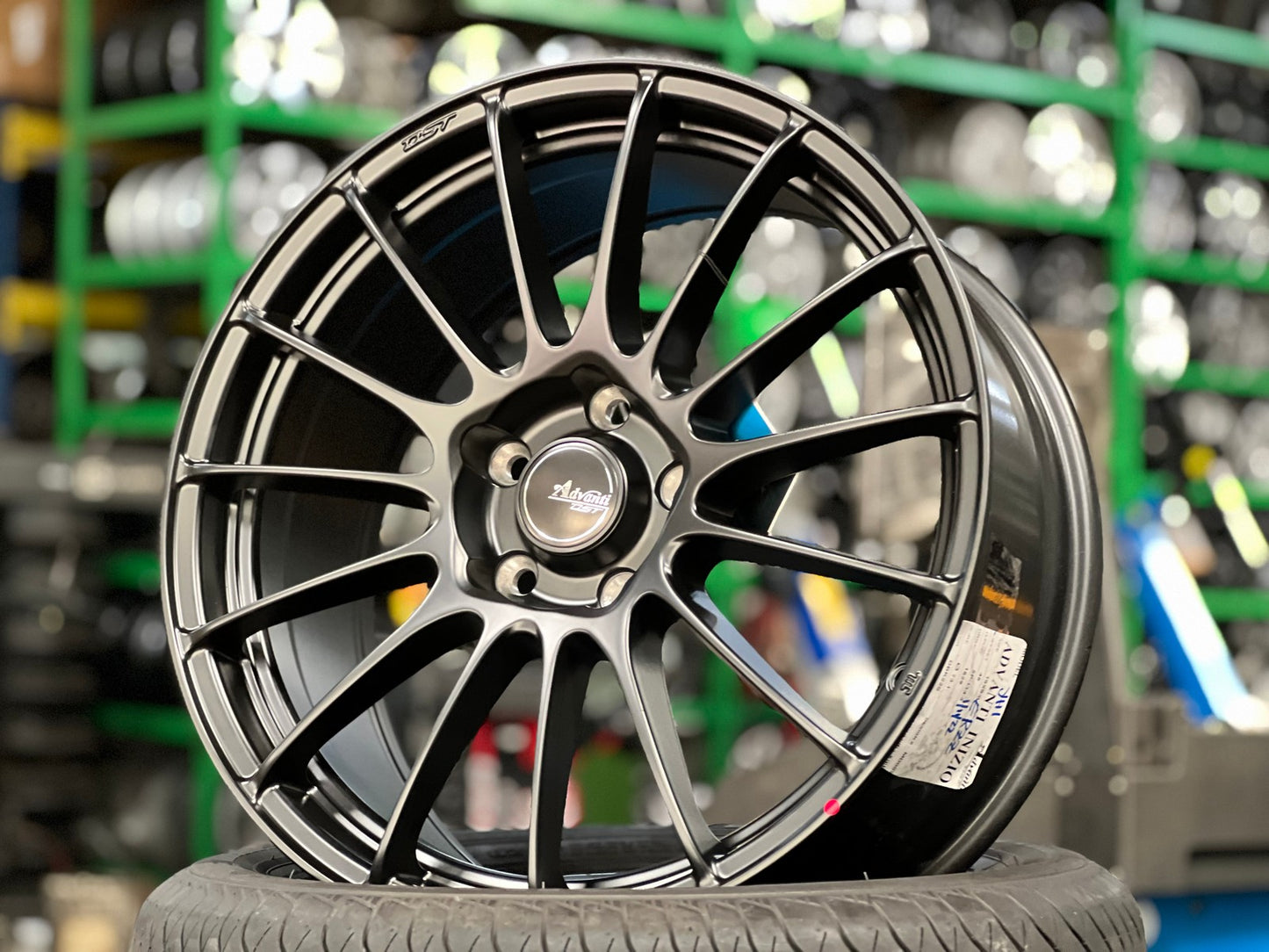 New 18X8 ET45 Advanti Inzio Rim (4 wheel) Matt Black 5X114.3