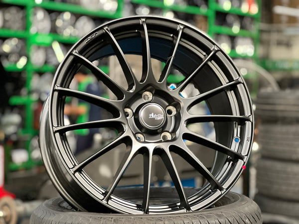 New 18X8 ET45 Advanti Inzio Rim (4 wheel) Matt Black 5X114.3