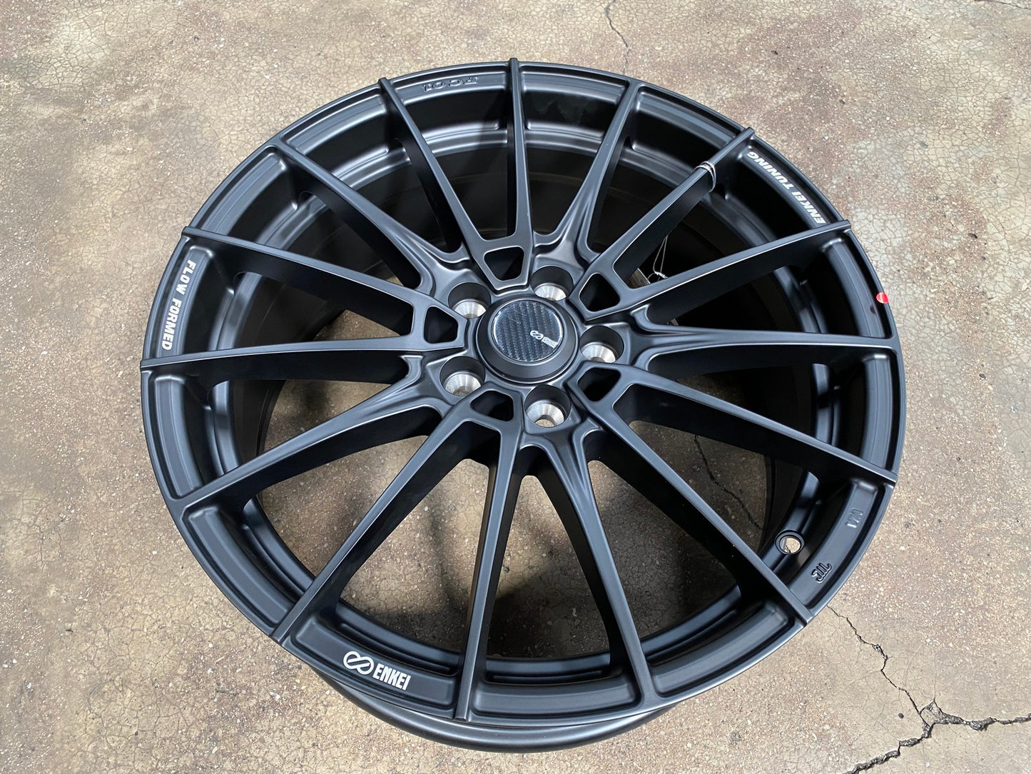 New 17X7.5 ET45 Enkei FC01 Rim (4 wheel) Matt Black 5X100