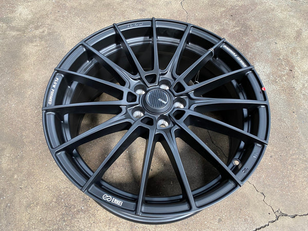 New 17X7.5 ET45 Enkei FC01 Rim (4 wheel) Matt Black 5X100
