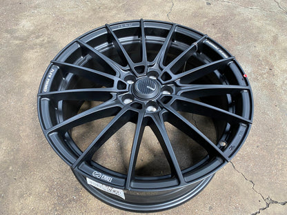 New 17X7.5 ET45 Enkei FC01 Rim (4 wheel) Matt Black 5X100
