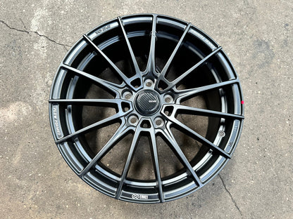 New 17X7.5 ET45 Enkei FC01 Rim (4 wheel) Matt Black 5X114.3