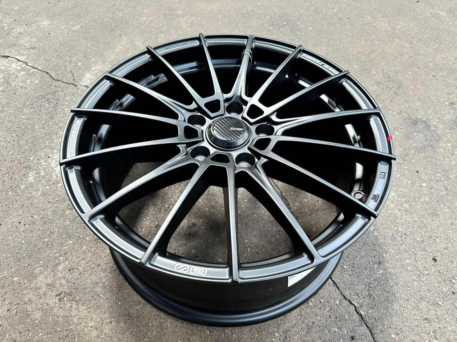 New 17X7.5 ET45 Enkei FC01 Rim (4 wheel) Matt Black 5X114.3 – King