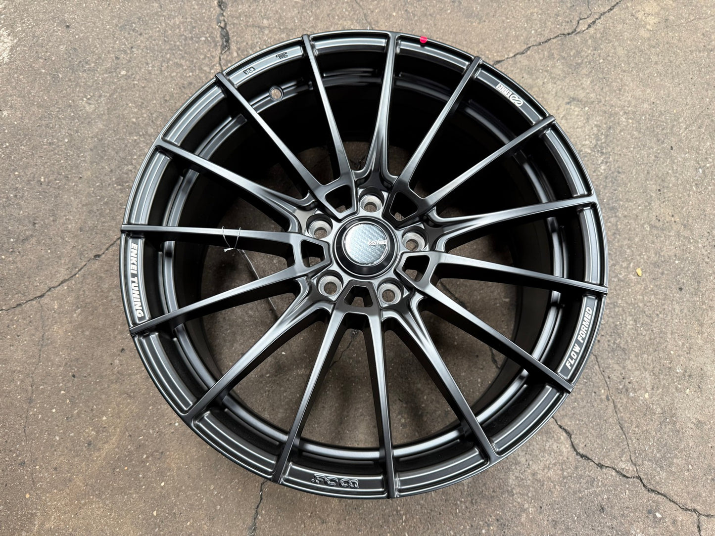 New 18X8 ET45 Enkei FC01 Rim (4 wheel) Matt Black 5X112