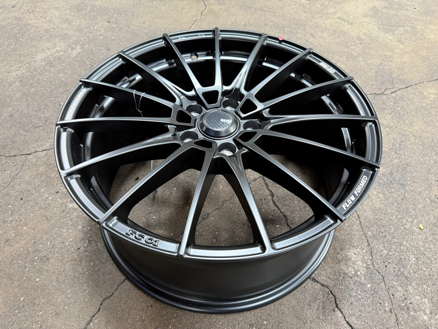 New 18X8 ET45 Enkei FC01 Rim (4 wheel) Matt Black 5X112