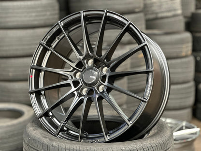 New 18X8 ET45 Enkei FC01 Rim (4 wheel) Matt Black 5X114.3