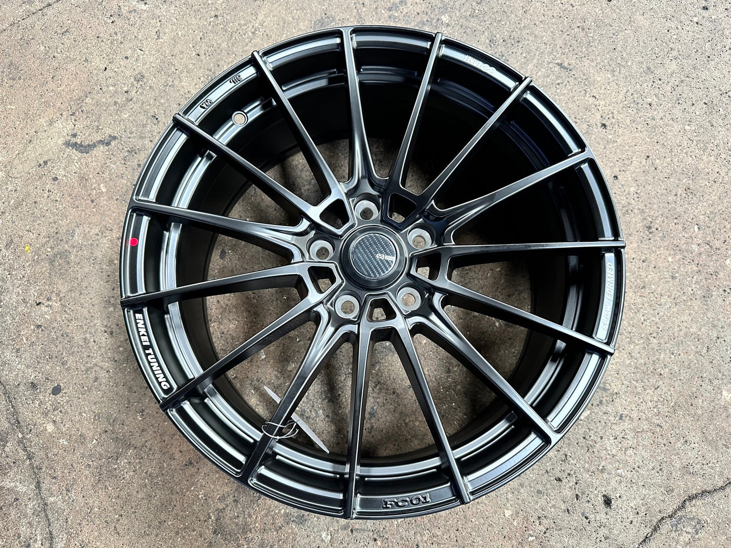 New 18X8 ET45 Enkei FC01 Rim (4 wheel) Matt Black 5X114.3
