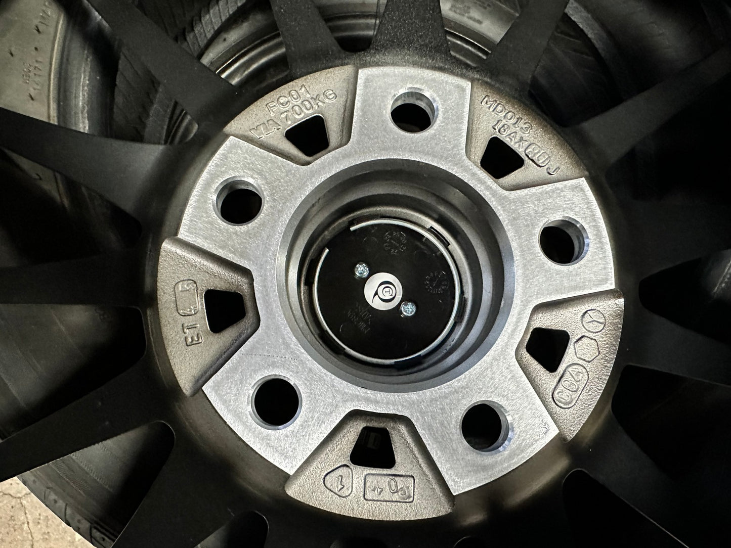 New 18X8 ET45 Enkei FC01 Rim (4 wheel) Matt Black 5X114.3