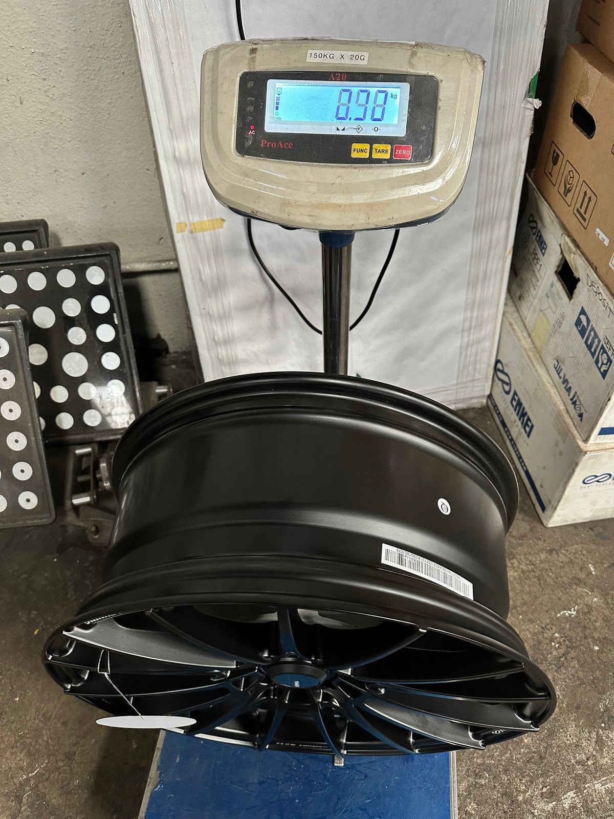 New 18X8 ET45 Enkei FC01 Rim (4 wheel) Matt Black 5X114.3