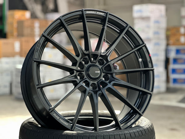 New 19X8.5 ET43 Enkei FC01 Rim (4 wheel) Matt Black 5X114.3