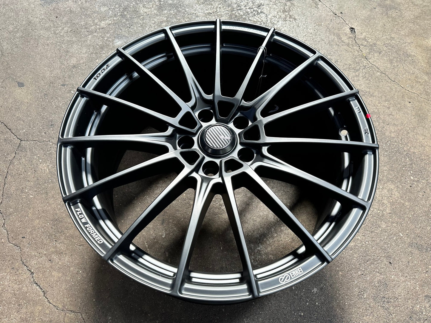 New 19X8.5 ET43 Enkei FC01 Rim (4 wheel) Matt Black 5X114.3