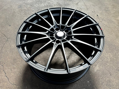 New 19X8.5 ET43 Enkei FC01 Rim (4 wheel) Matt Black 5X114.3