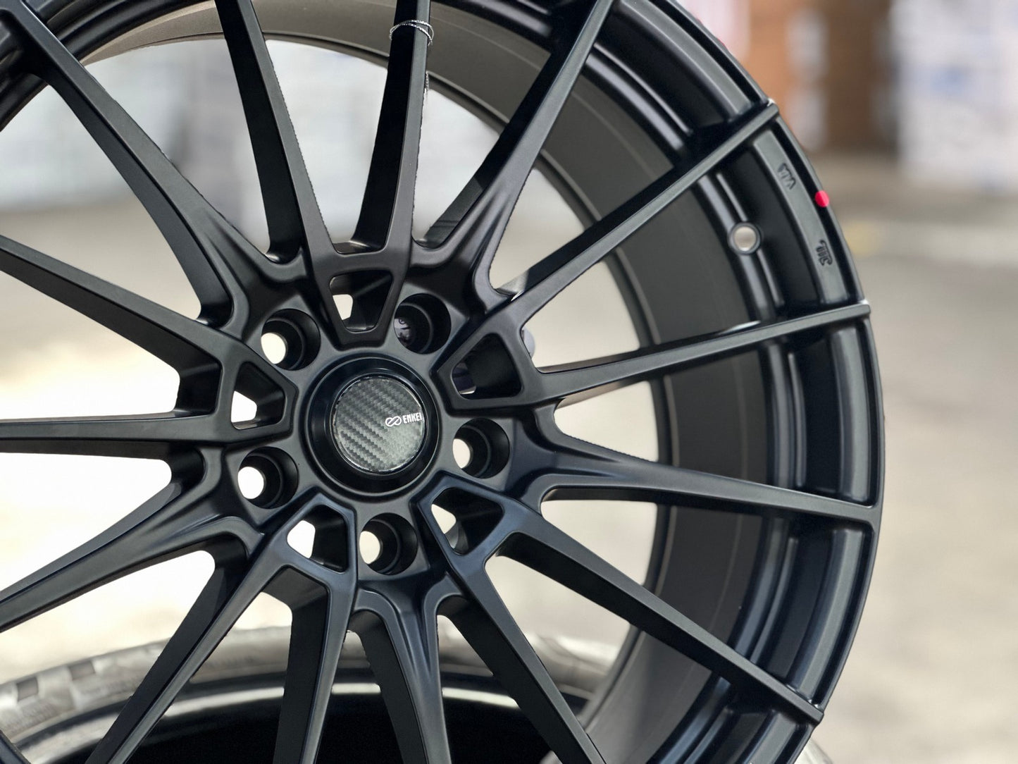 New 19X8.5 ET43 Enkei FC01 Rim (4 wheel) Matt Black 5X114.3