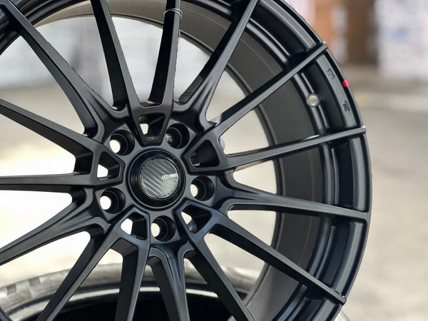 New 19X8.5 ET43 Enkei FC01 Rim (4 wheel) Matt Black 5X114.3