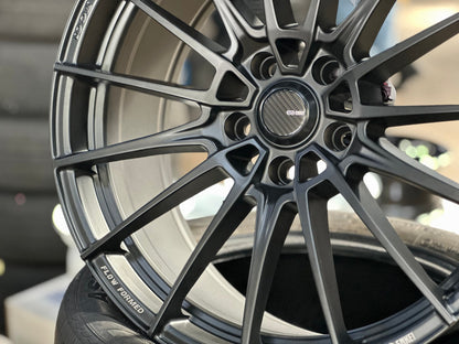 New 19X8.5 ET43 Enkei FC01 Rim (4 wheel) Matt Black 5X114.3