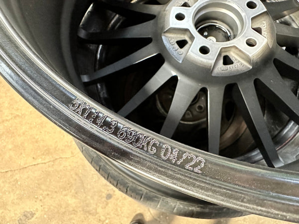 New 19X8.5 ET43 Enkei FC01 Rim (4 wheel) Matt Black 5X114.3