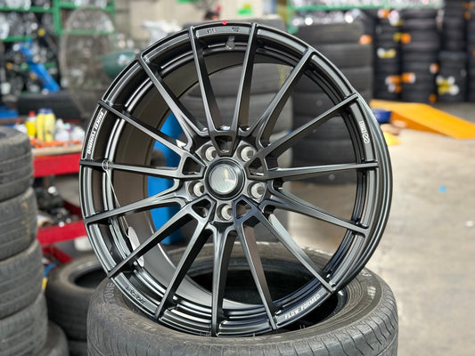 New 19X8.5 ET45 Enkei FC01 Rim (4 wheel) Matt Black 5X112