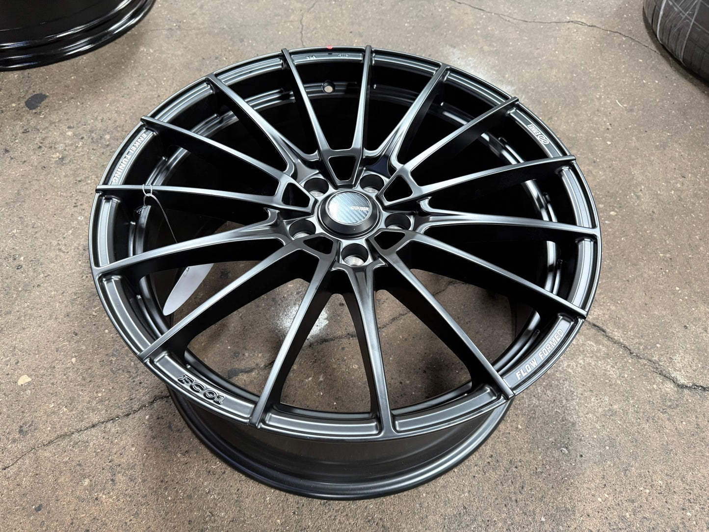 New 19X8.5 ET45 Enkei FC01 Rim (4 wheel) Matt Black 5X112