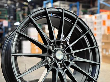 New 19X8.5 ET45 Enkei FC01 Rim (4 wheel) Matt Black 5X112