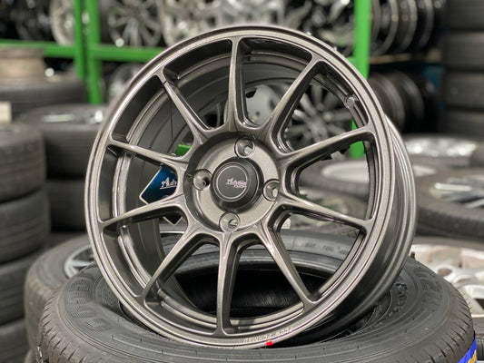 New 15X6.5 ET42 Advanti Aria Rim (4 wheel) Gloss Gunmetal 4X100