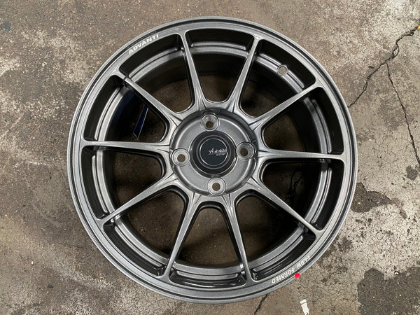 New 15X6.5 ET42 Advanti Aria Rim (4 wheel) Gloss Gunmetal 4X100