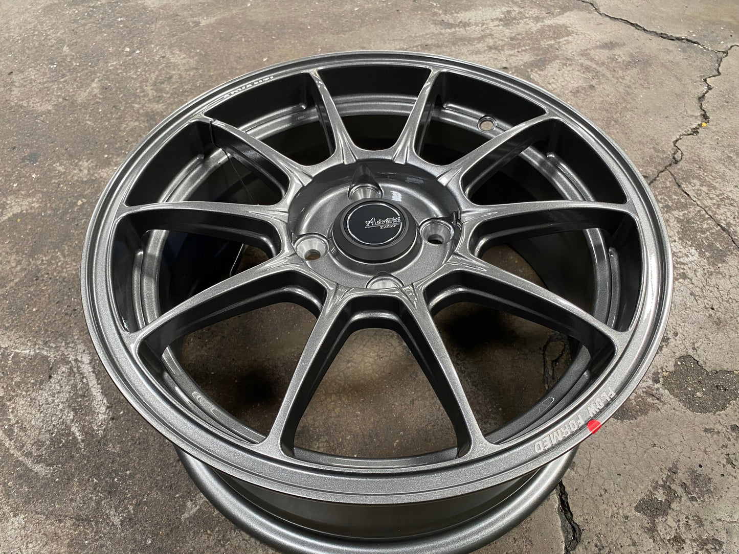 New 15X6.5 ET42 Advanti Aria Rim (4 wheel) Gloss Gunmetal 4X100